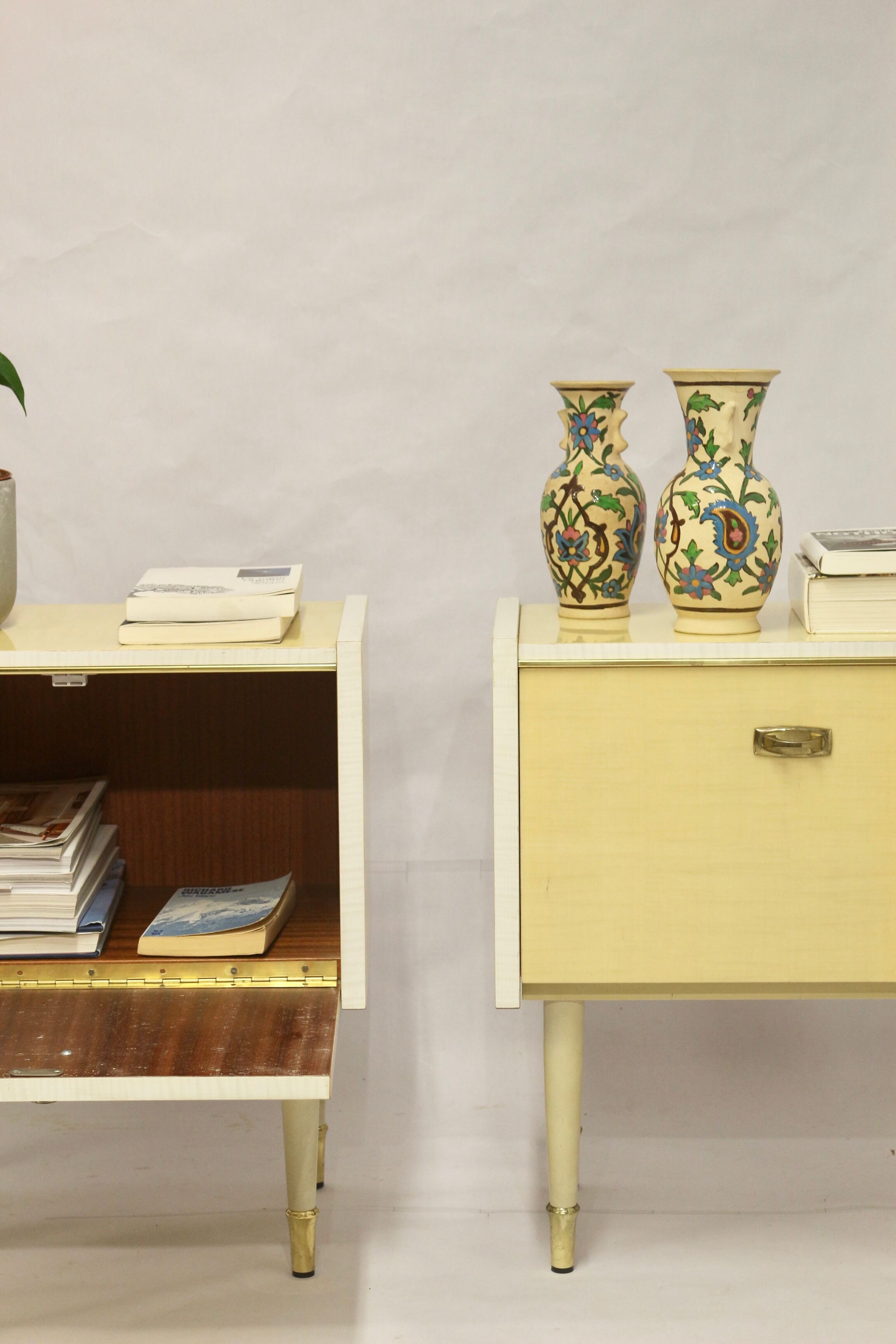 Pair of bedside tables from the middle of the century, 1950s