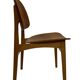 Vintage dining room chair Scandinavian 1960s plywood and teak design