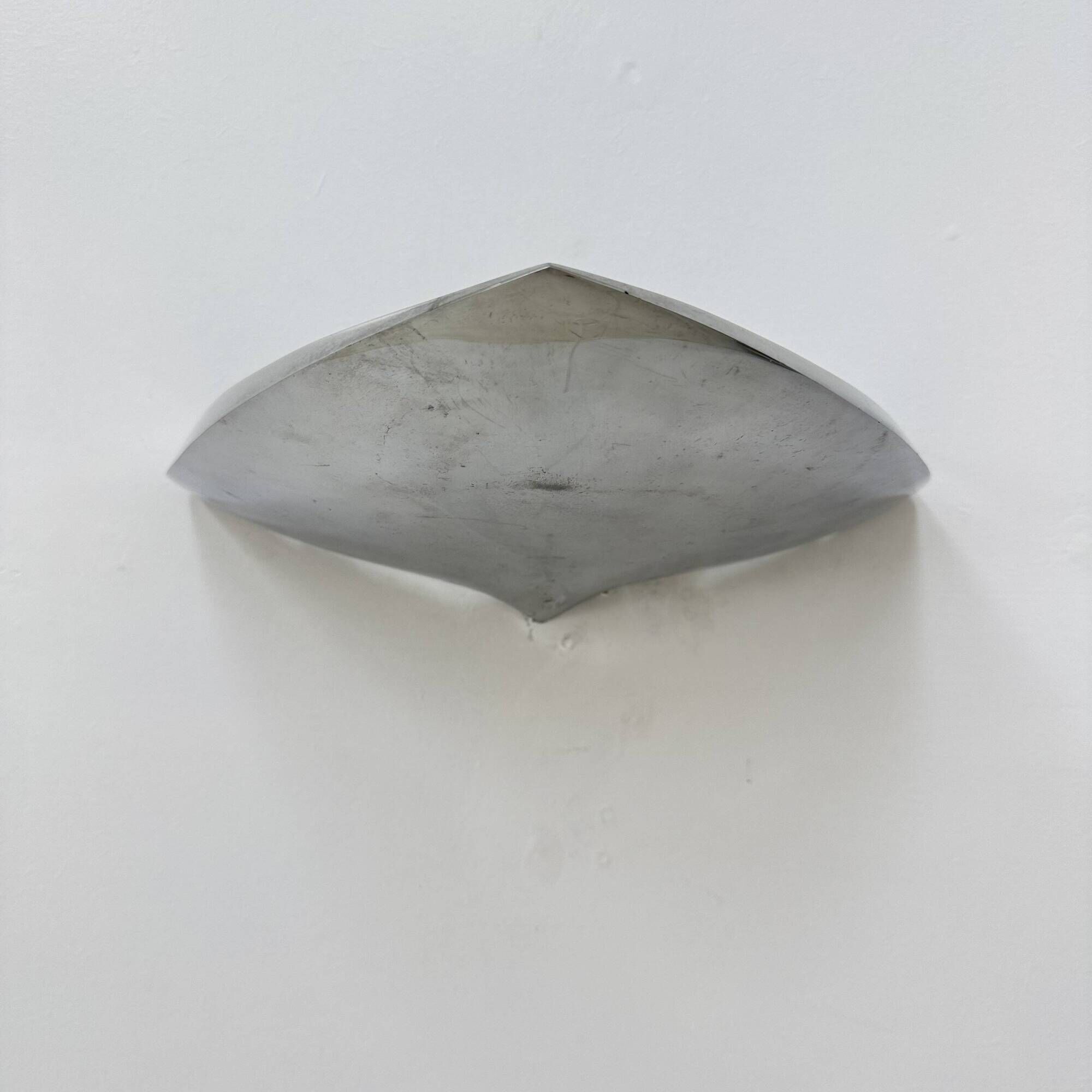 Modern French Polished Chrome wall Lamp by LG, Paris France