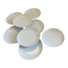 Lot assiette blanche Porcelaine du Reussy
