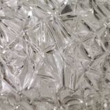 Lampe suspendue en verre cristal clair