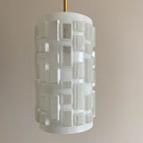 Opal globe pendant lamp 1970s