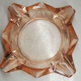 Cendrier en verre rosé