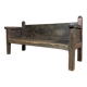 Antique Spanish chestnut wood bench from the 18th century