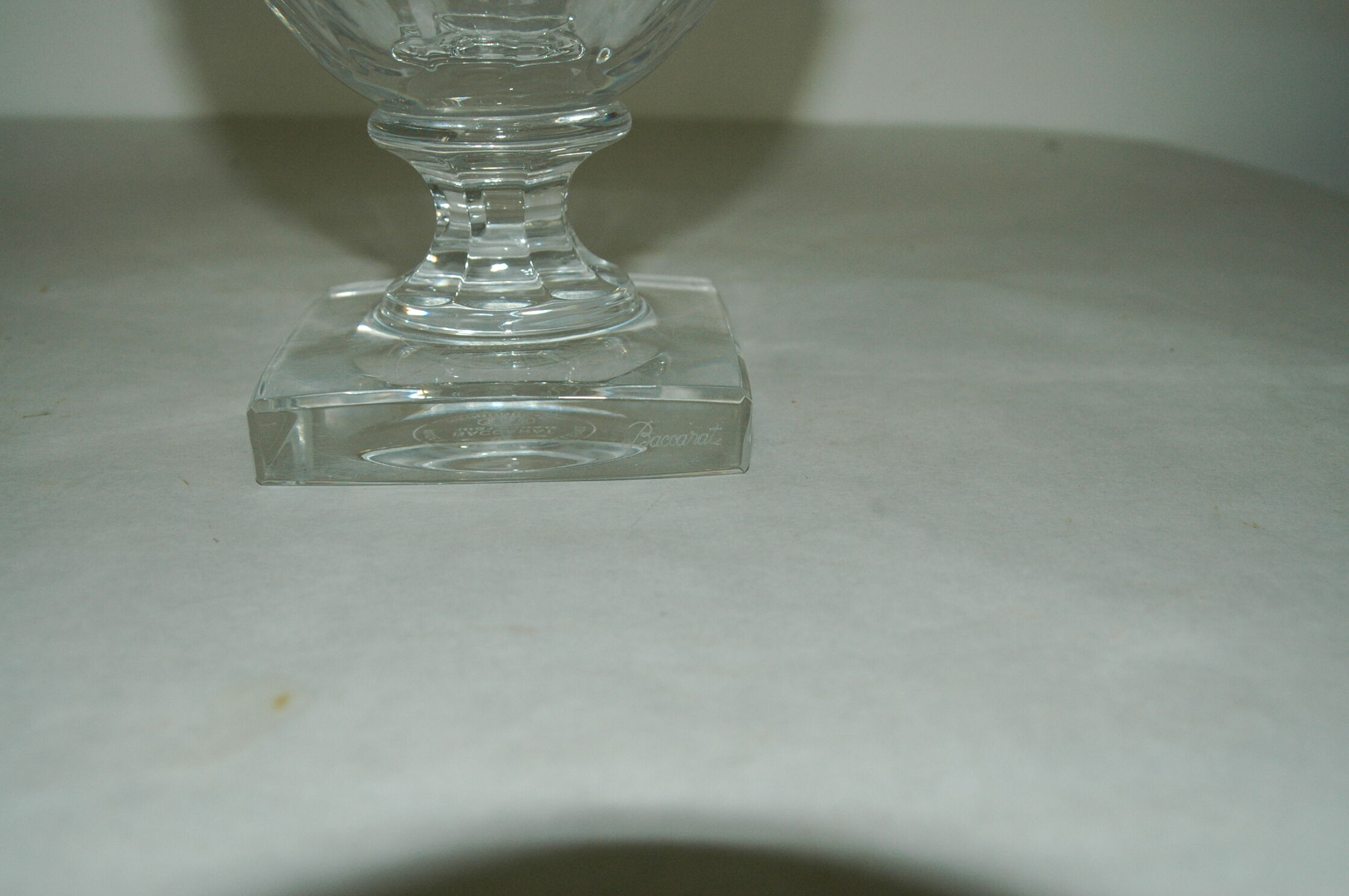 Baccarat crystal baluster vase
