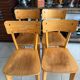 Lot de 4 chaises bistrot vintage Luterma en bois