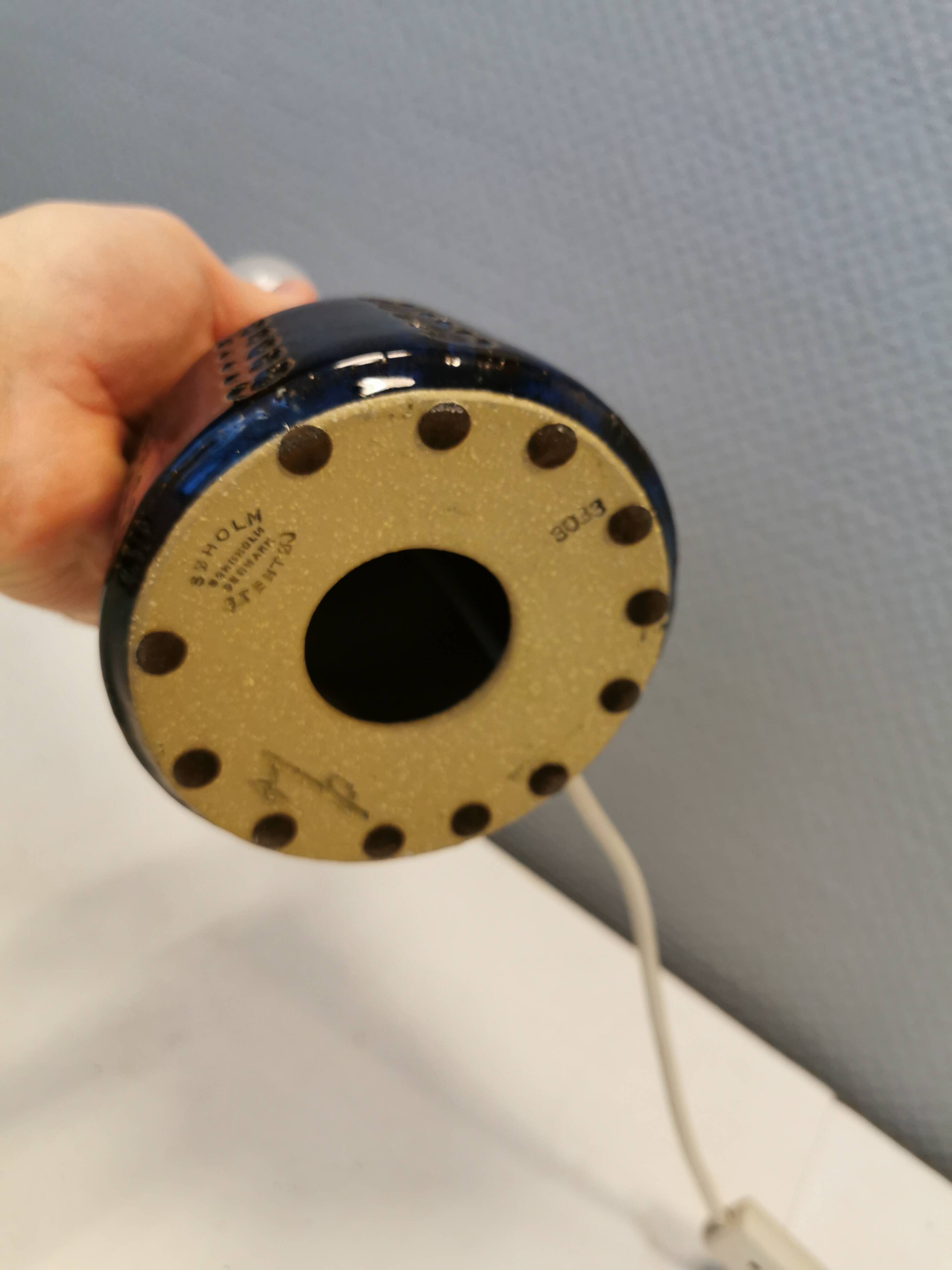 Ceramic table lamp by Maria Philippi (MP), for Søholm Denmark 1960s.