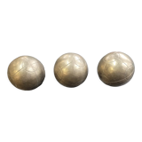 3 bronze petanque balls