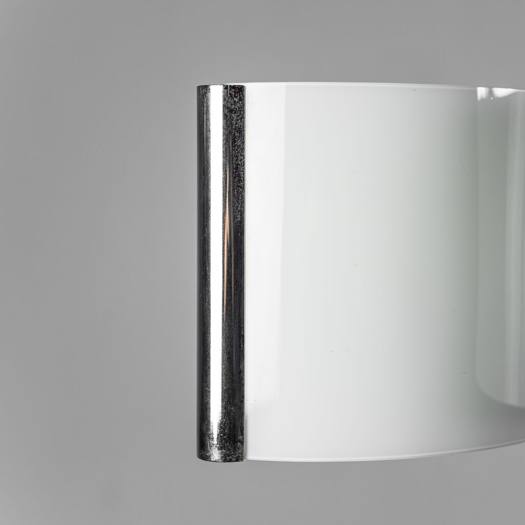 Modern vintage 12-light glass chandelier