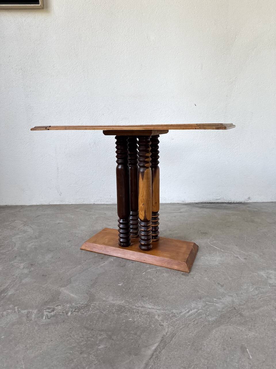 Dudouyt Courtray oak art deco console table