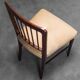 Set of 3 office chairs wood leather 50s vintage