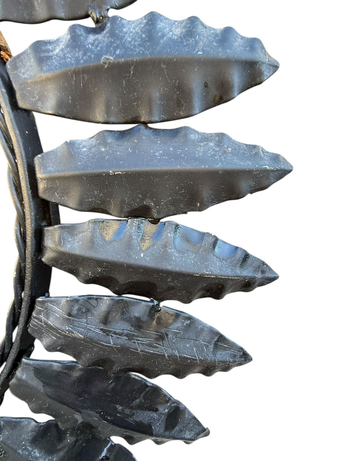 1960s wrought iron sun mirror from France