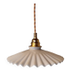 Suspension vintage opaline blanche