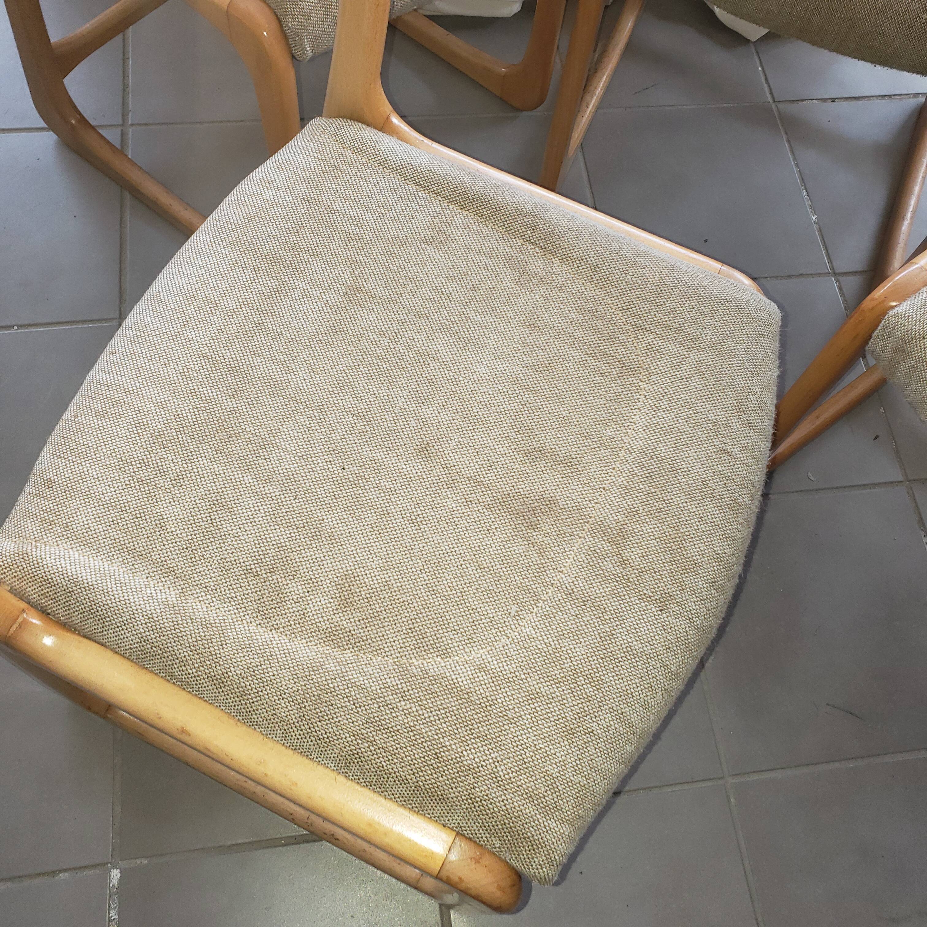 Lot de chaises traineau baumann ensemble de 4