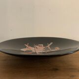 Empty Djinn enamelled black ceramic pockets, helicopter aviation theme