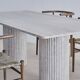 Olympia rectangular dining table - 200x100 - natural travertine
