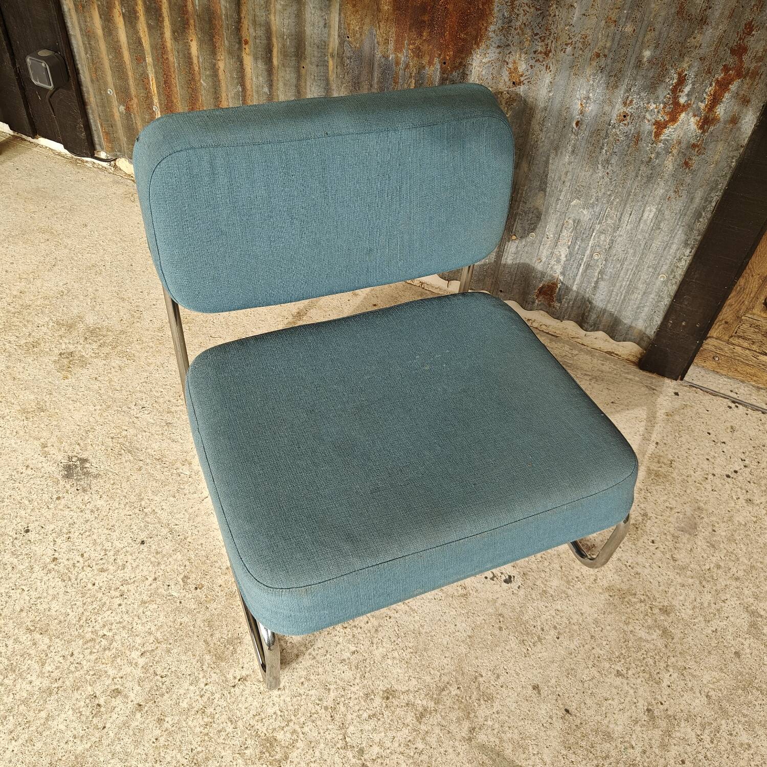 1970s tubular armchair