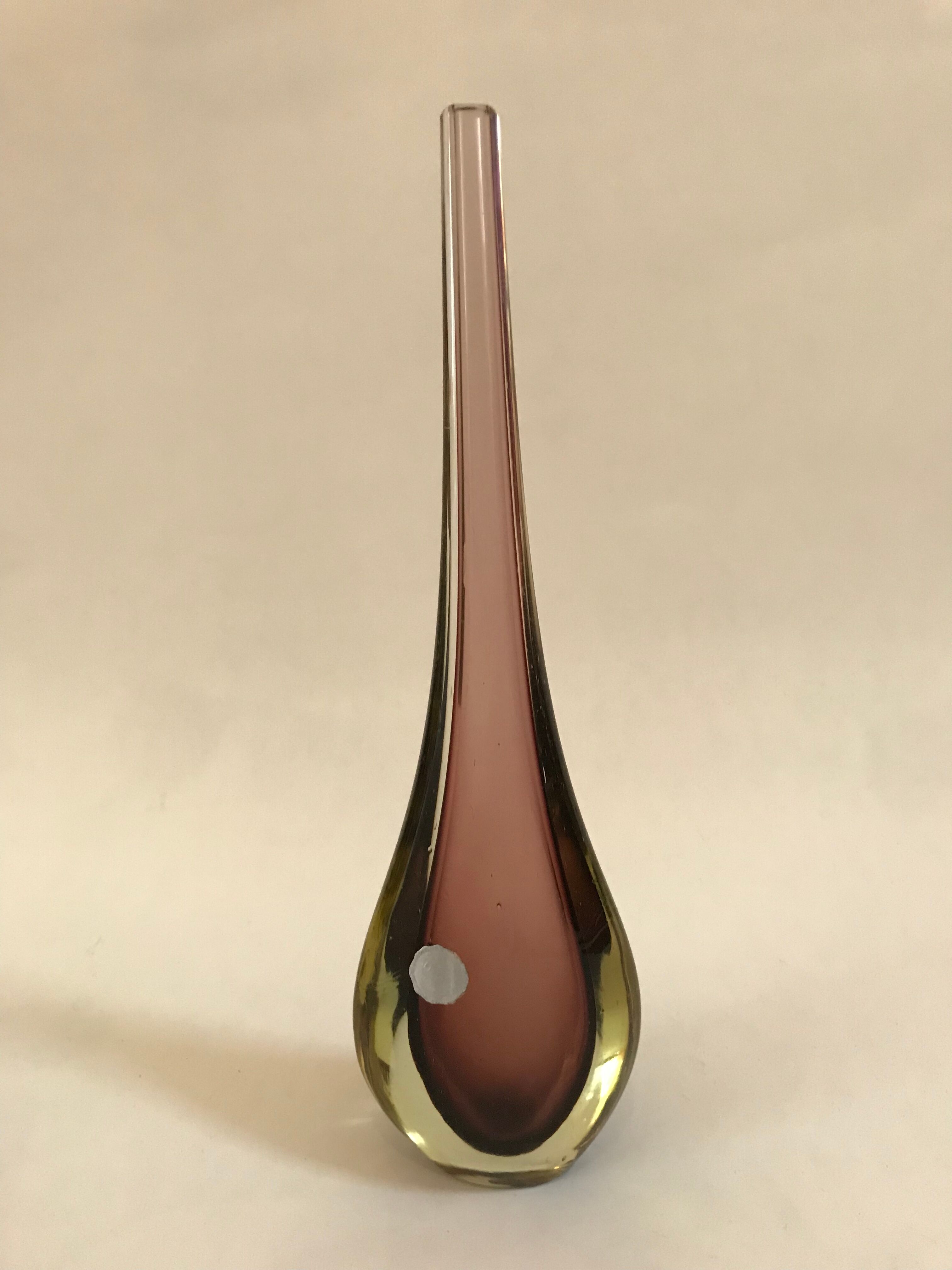 Sommerso vase of Murano