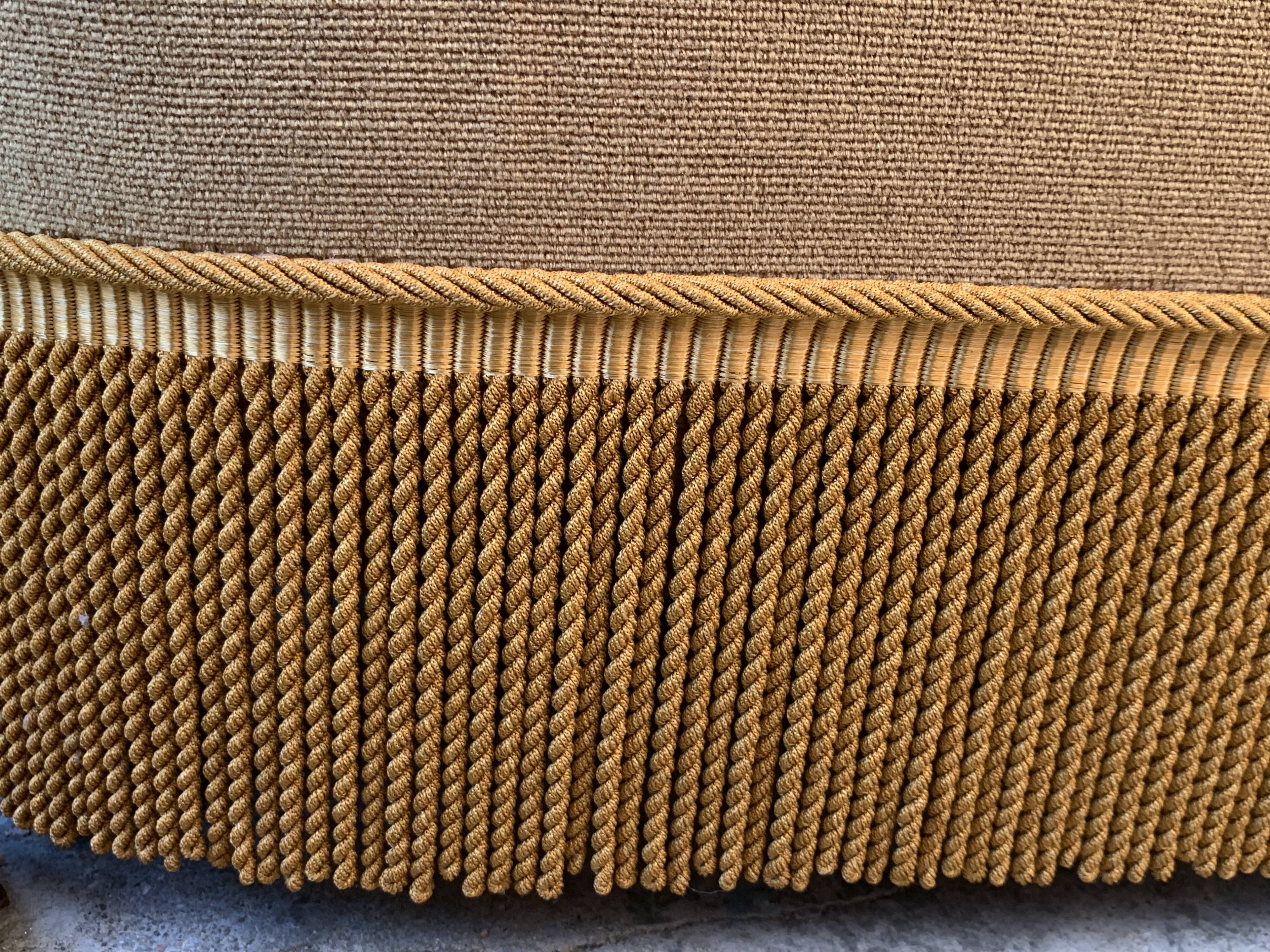 Golden velvet toad sofa