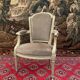 Louis XVI-era armchair Stamp Nicolas Denis Delaisement 18th century