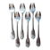 6 Christofle silver-plated oyster forks, shell design.