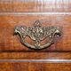 George III oak secretary bookcase circa 1760, Thomas Chippendale style.