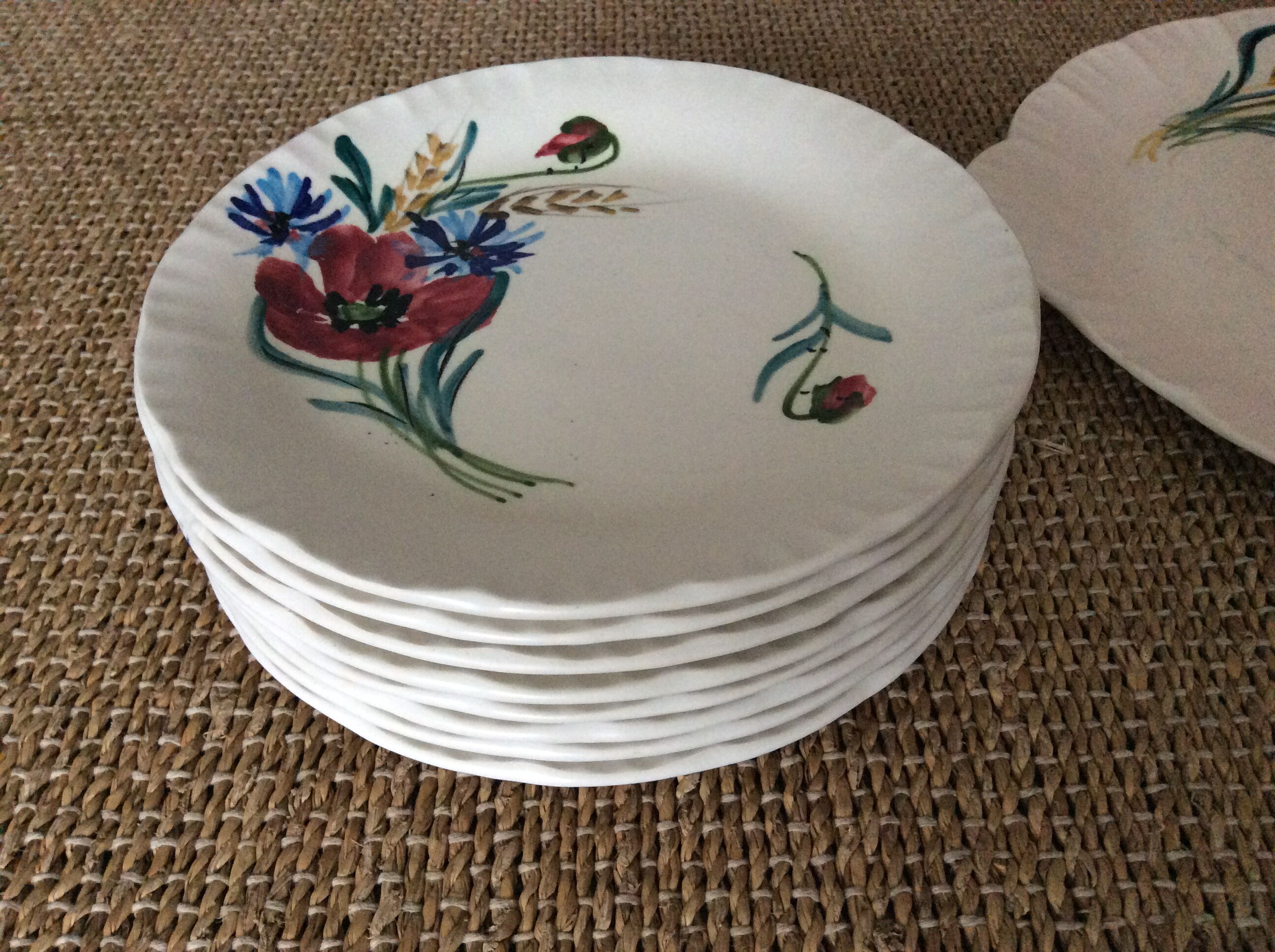Set de 8 assiettes Vallauris