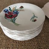 Set of 8 Vallauris plates