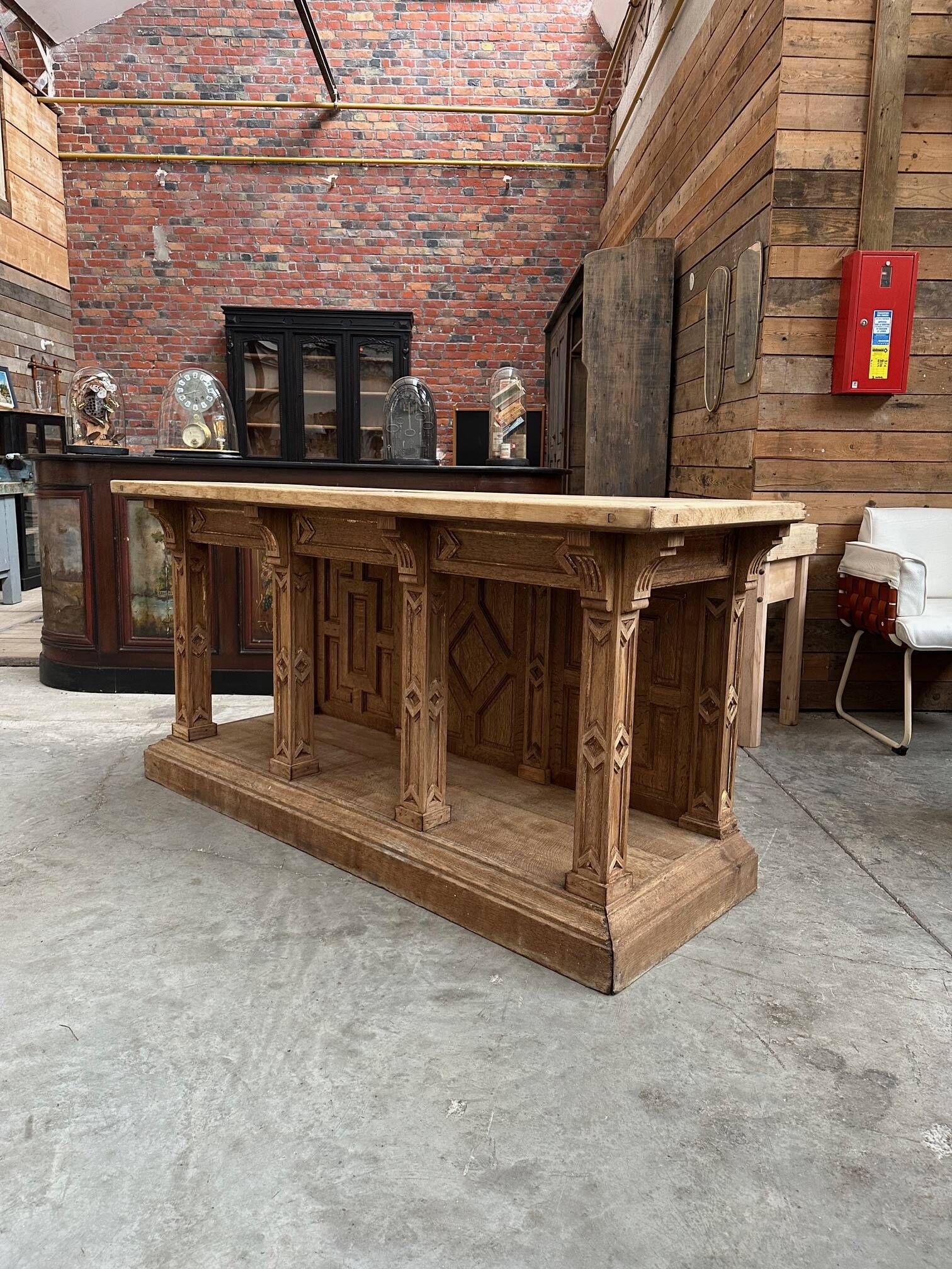 Former 19th-century church altar transformed into a console table | Selency
