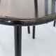 4 robert mallet-stevens black lacquered steel chairs, stamped rms ecart