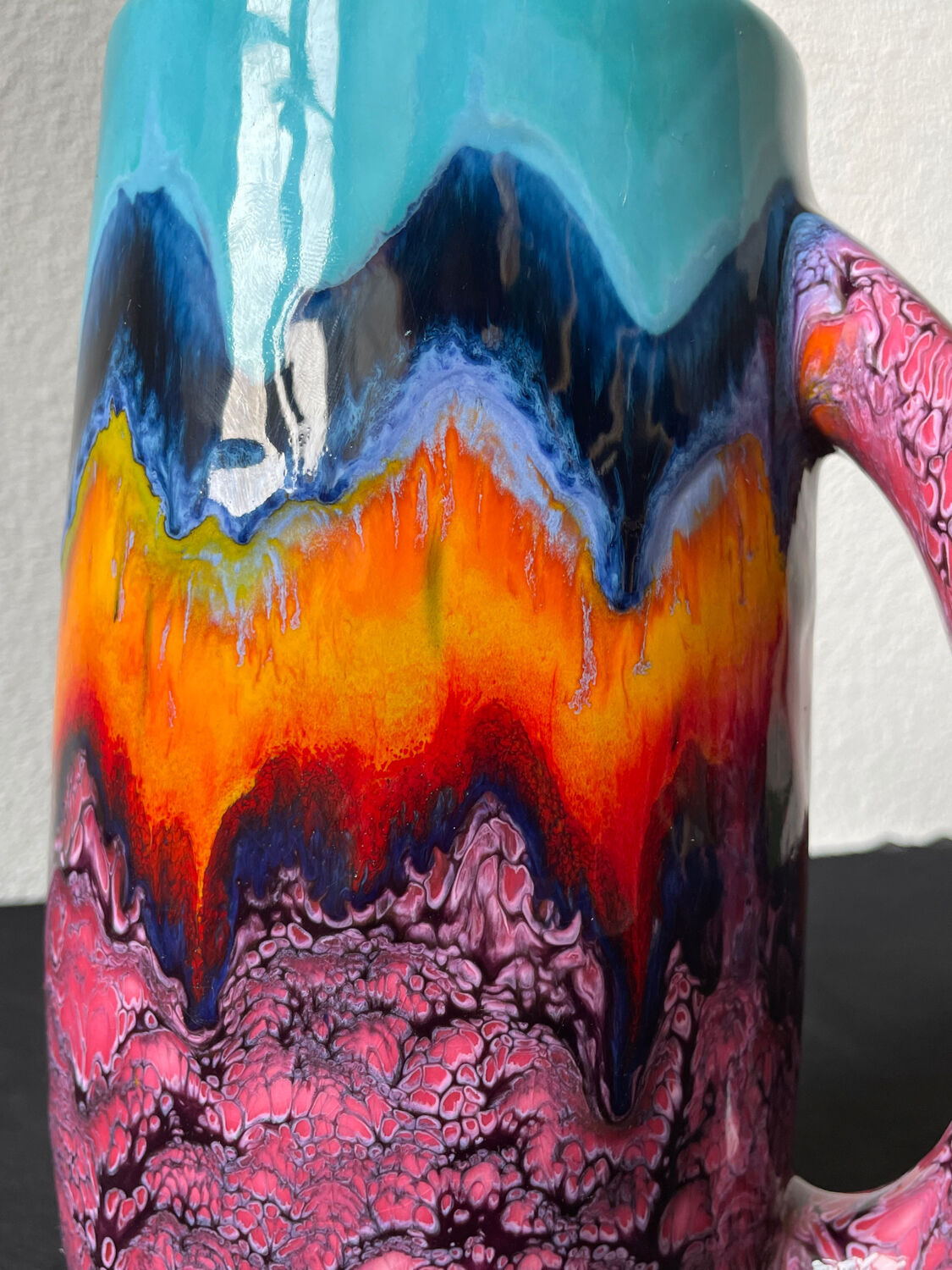 Ricard ceramic pitcher signed o.conguis