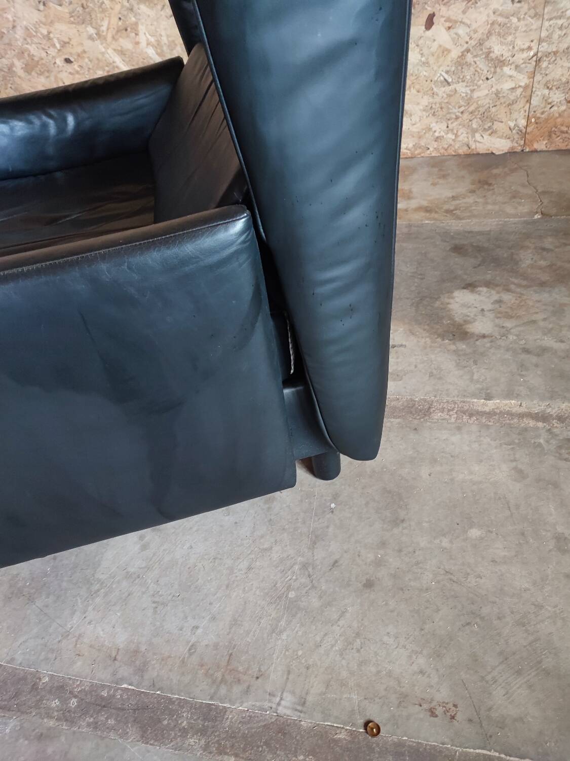 Leather club armchair from the Roset brand