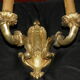 Graceful golden wall appliques