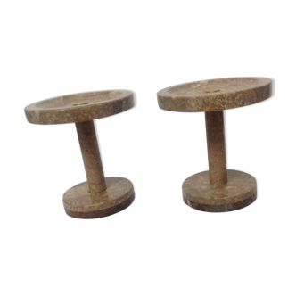 Pair of art deco candlesticks