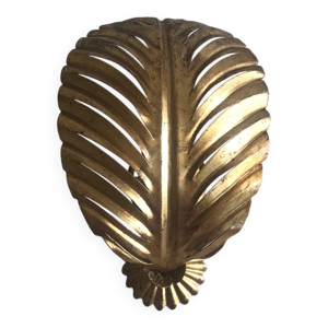 Applique feuille en métal