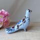 Bird figurine, large Tonala pottery dove with floral pattern Mexico vintage decoration