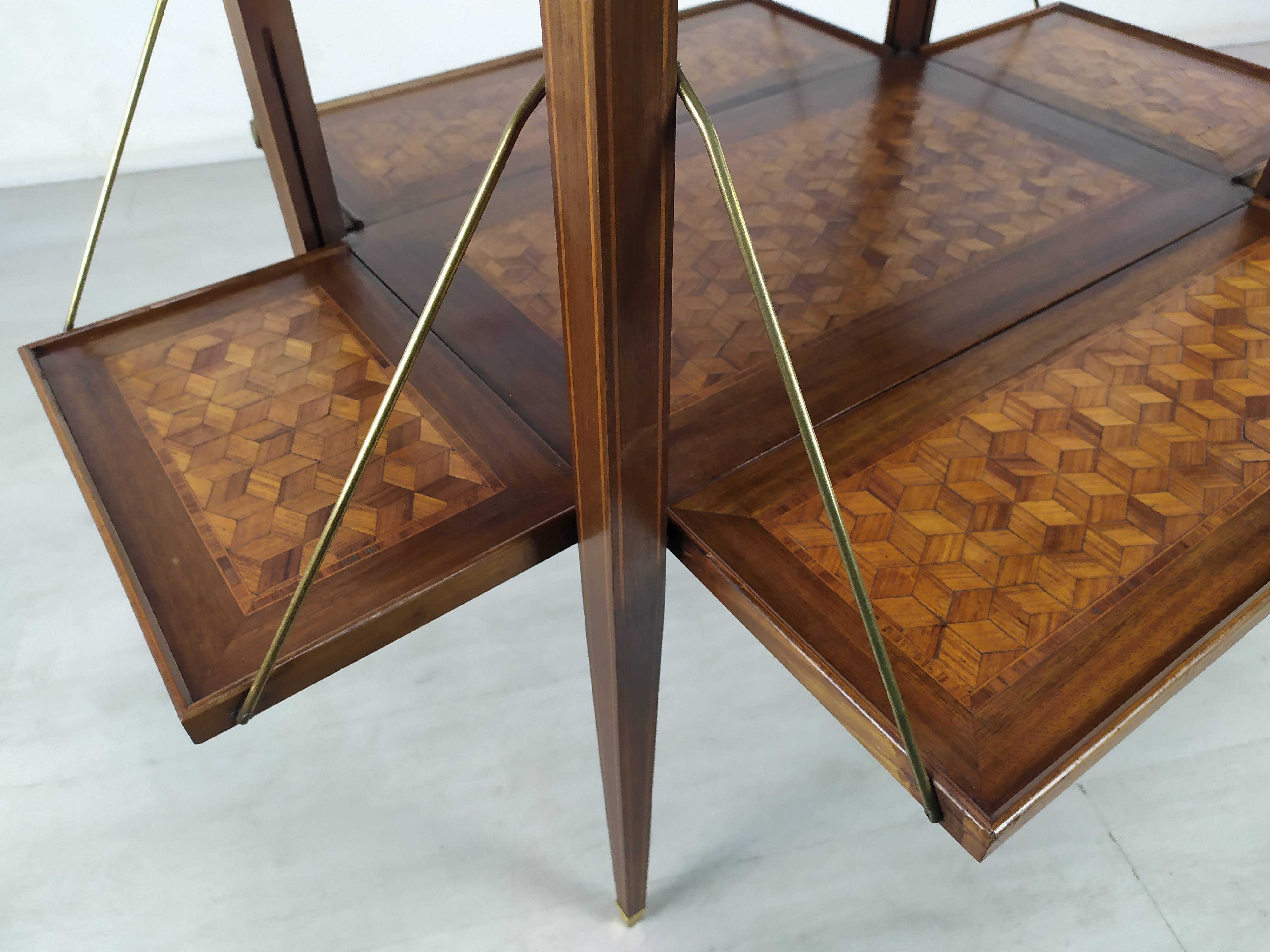Marquetry tea table