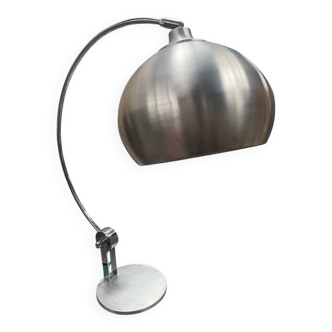 Vintage 1970s Djisktra lamp in brushed aluminum and chrome