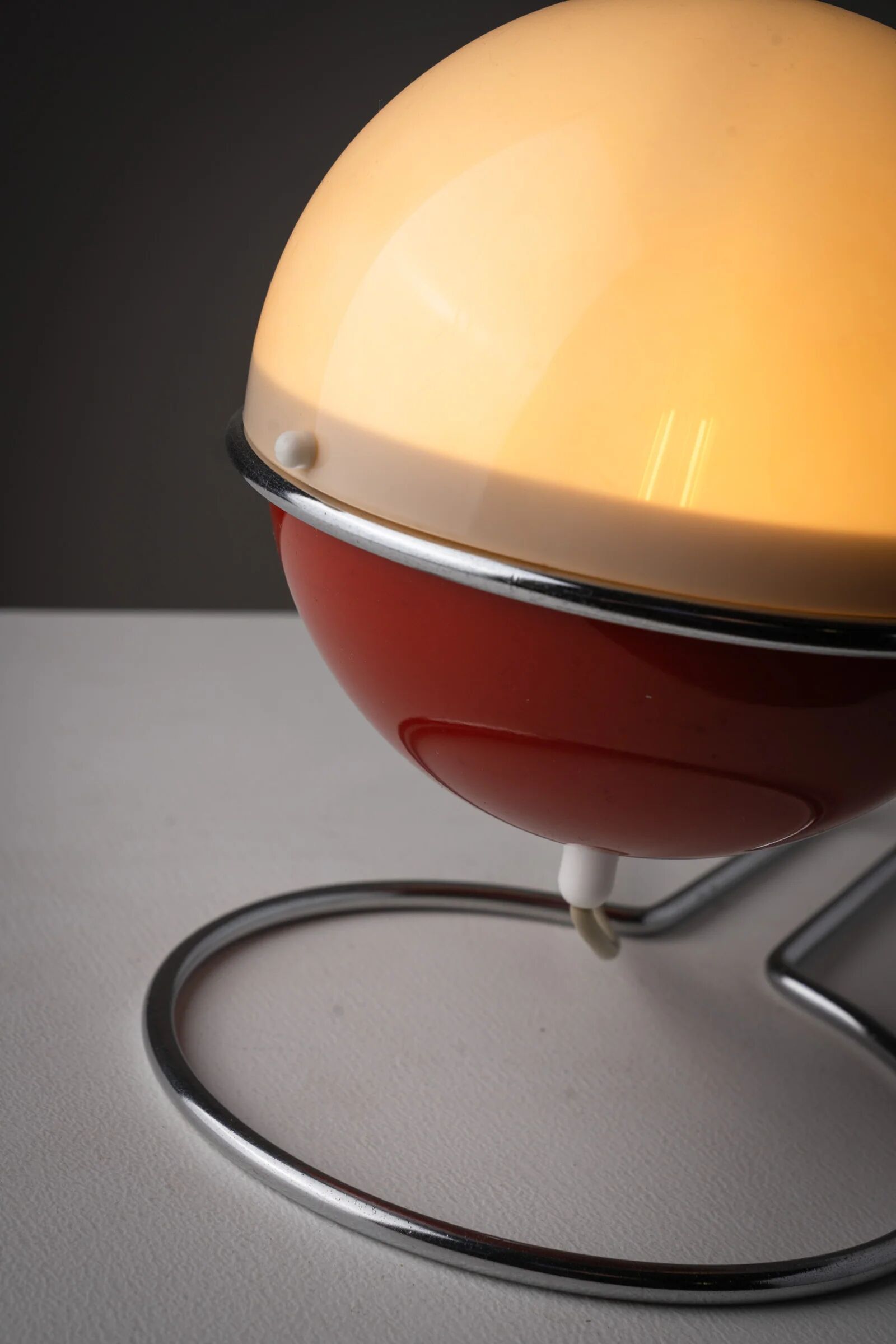 Lampe de table Space Age rouge Formland par Sidse Werner et Leif Alring pour Fog & Mørup, Danemark, années 1970