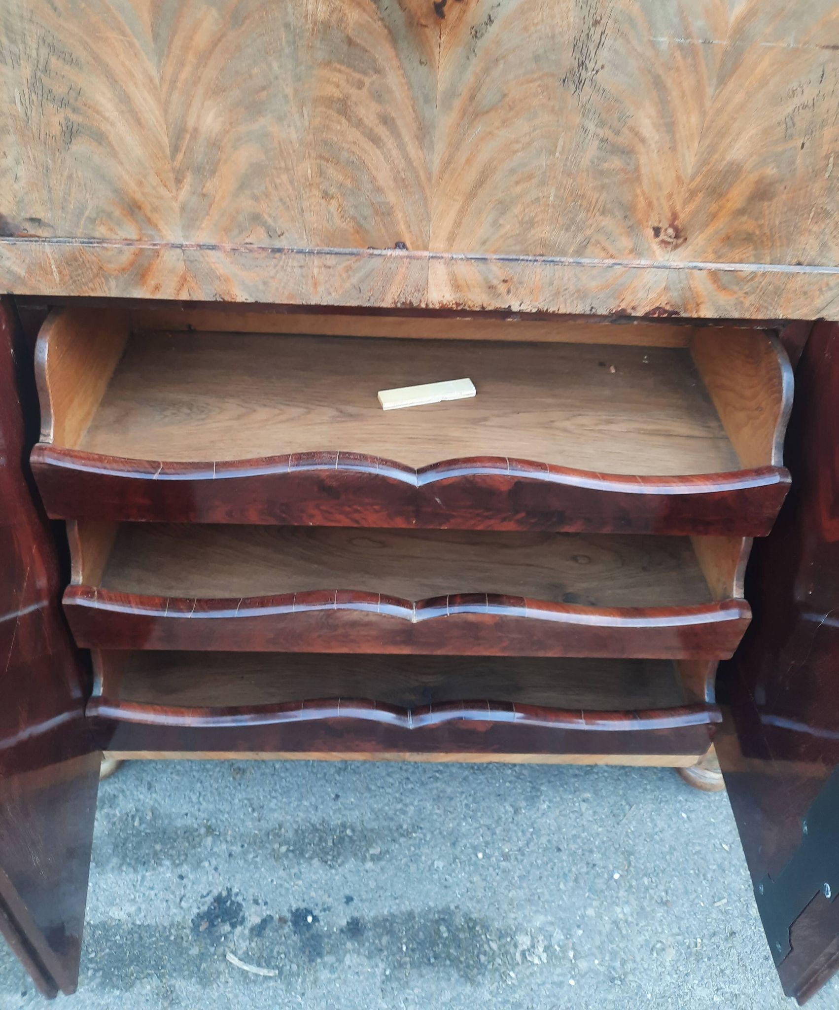 Louis Philippe secretaire in mahogany