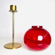 Model Nr135 Brass Candle Holder By Hans-Agne Jakobsson For Markaryd Ab, Sweden 1950S
