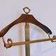 Retro night valet in brass and wood in Neoclassical style