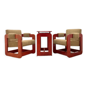 Paire de fauteuils brutalistes - 1970s