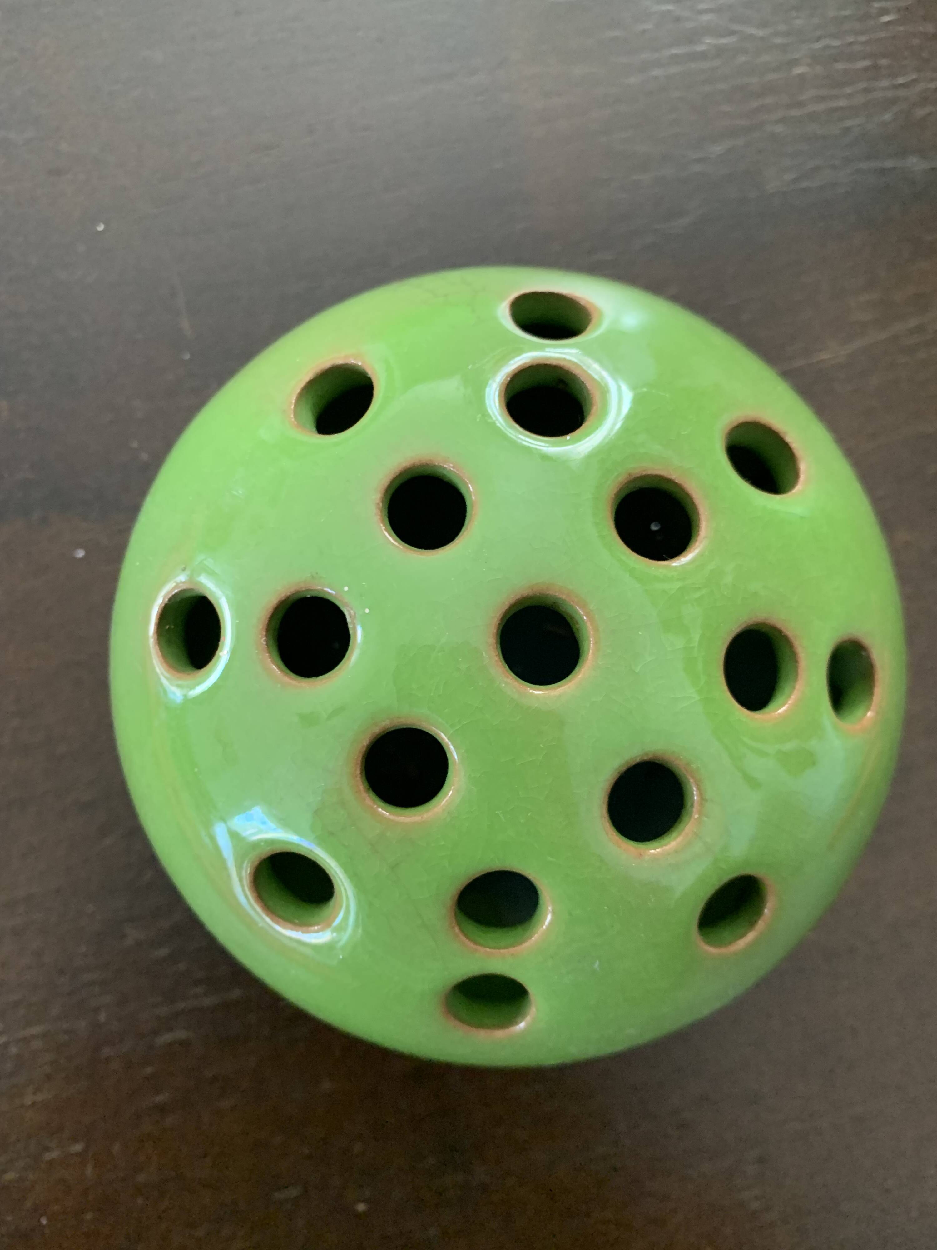 Flower pick candle holder