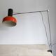 1970s Czechoslovak Orange Clamp Lamp by NAPAKO