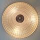 Ceiling lamp Lucien Gau glass and brass diameter 35cm