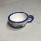 4 cups Quimper HB ceramic + drawings series painted vintage