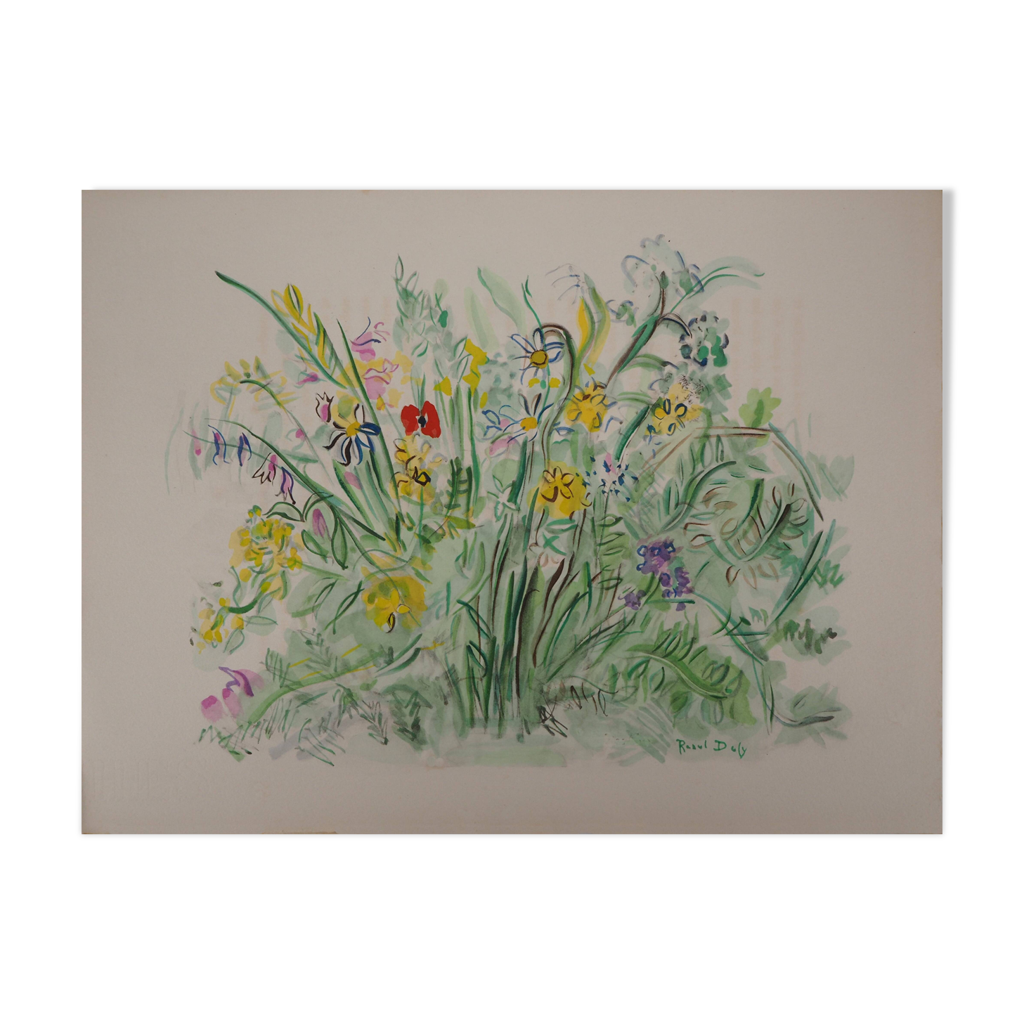 Raoul DUFY: Spring Flowers, Signed Lithograph
