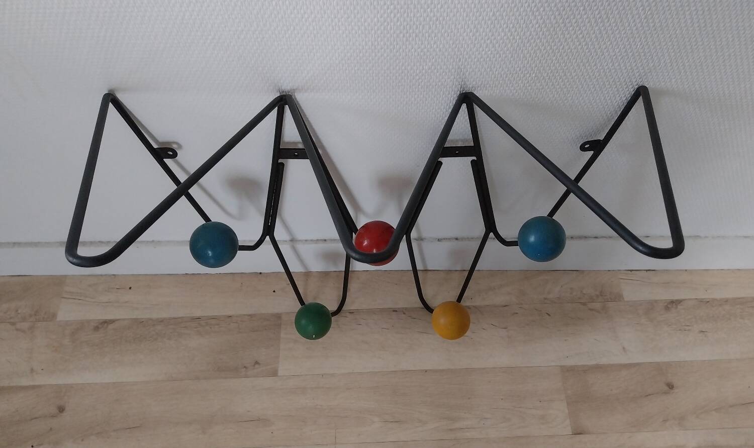 50s wall coat rack