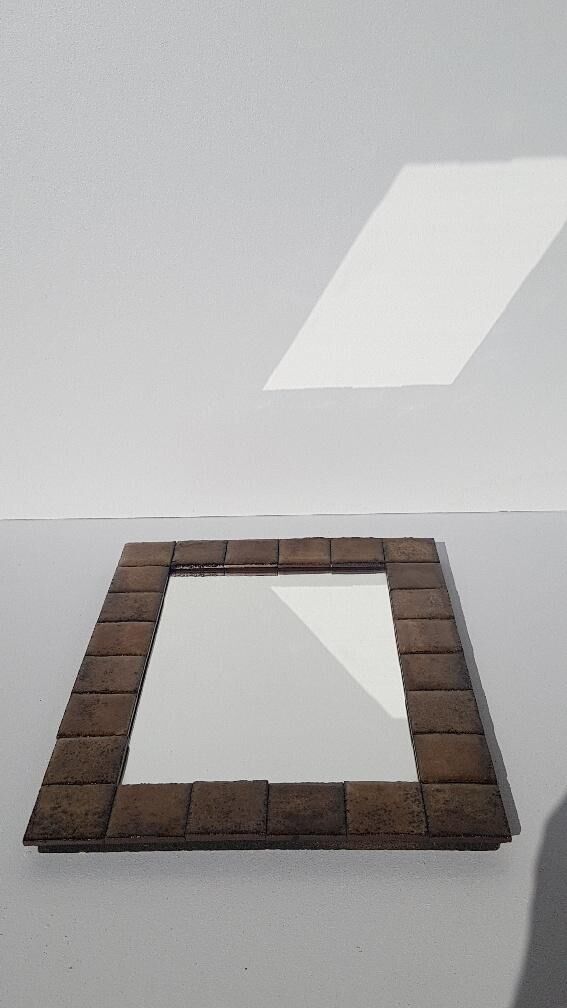 Ceramic mirror 70s/80s